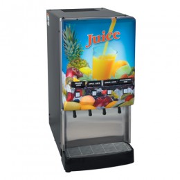 Bunn JDF-4S LD 4 Flavor Cold Beverage Juice Dispenser w/ Lit Door 120V