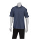 Chef Works SKS002IBLXS Detroit Short-Sleeve Denim Shirt Indigo Blue XS