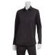 Chef Works SLWFZ003BLK2XL Women's Zip-Front Shirt Black 2XL