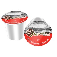 Hurricane Coffee Butter Toffee Tsunami, 4 Boxes of 24 Cups, 96 Total