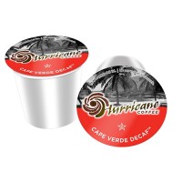 Hurricane Coffee Cape Verde Decaf Cups, 4 Boxes of 24 Cups, 96 Total