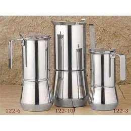 European Gift 122-10 Stainless Steel Stove Top Espresso Maker 10-Cup