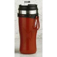 European Gift 314R Red Tumbler with Hang Clip & Screw Lid 16 oz