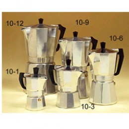 European Gift 10-1 Aluminum Stove Top Espresso Maker 1 Cup