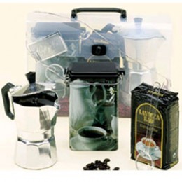 European Gift 310C The Stovetop Coffee to go Gift Package w/ Coffee 