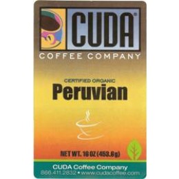 Cuda Coffee Certified Organic Peruvian 1lb