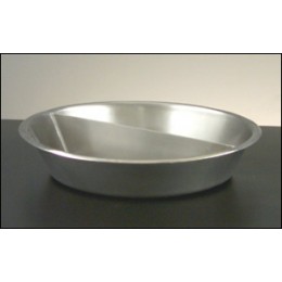 Legion 324172 Round Food Pan Full Size with Partition Stainless Steel 3 Gallon