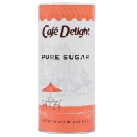 Diamond Crystal Cafe Delight Granulated Sugar Canister 20 oz Each Canister, 24 Canisters Total