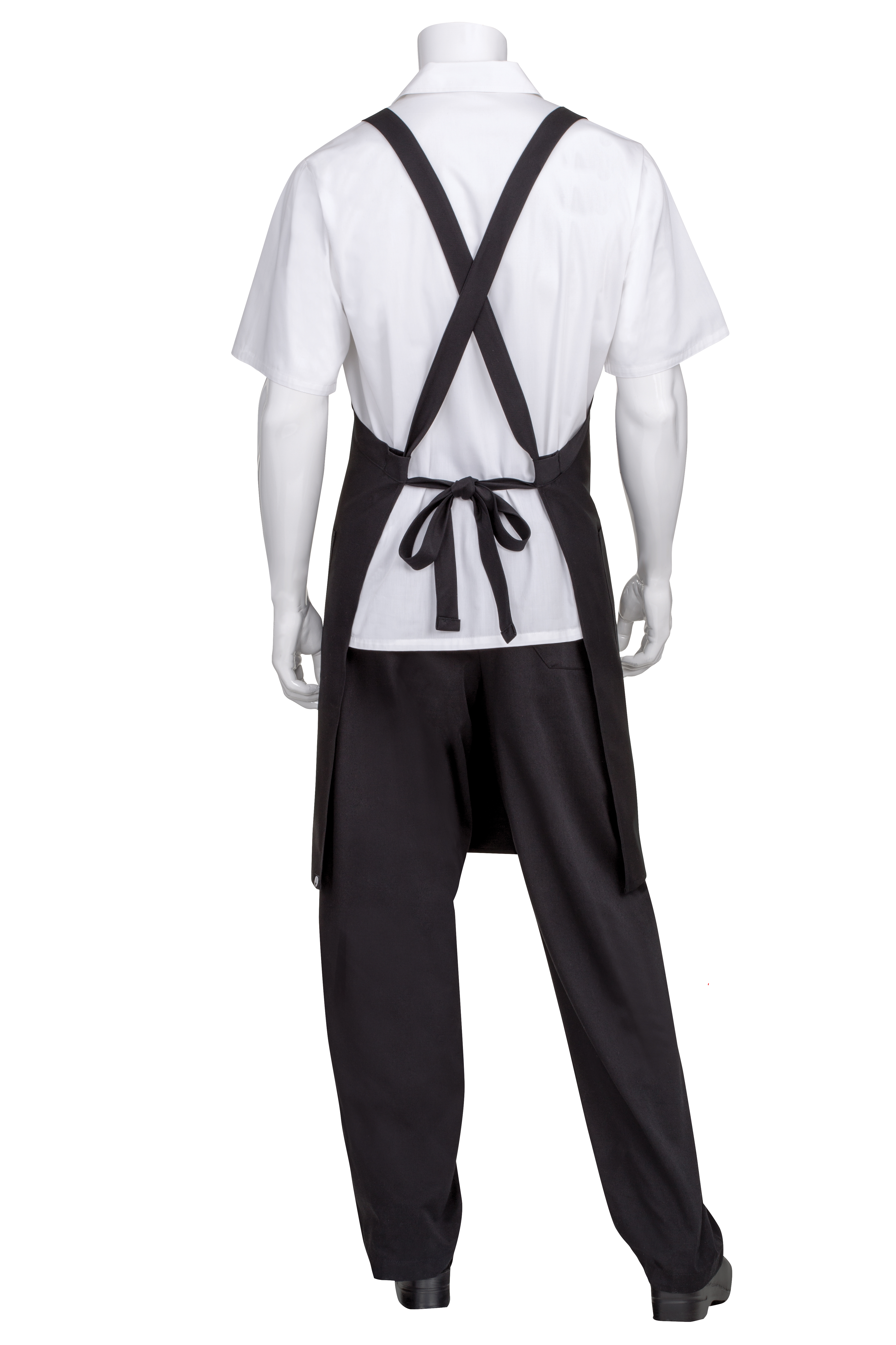 Chef Works Cross-Back Bib Apron - Unisex Professional Kitchen Apron With Pockets